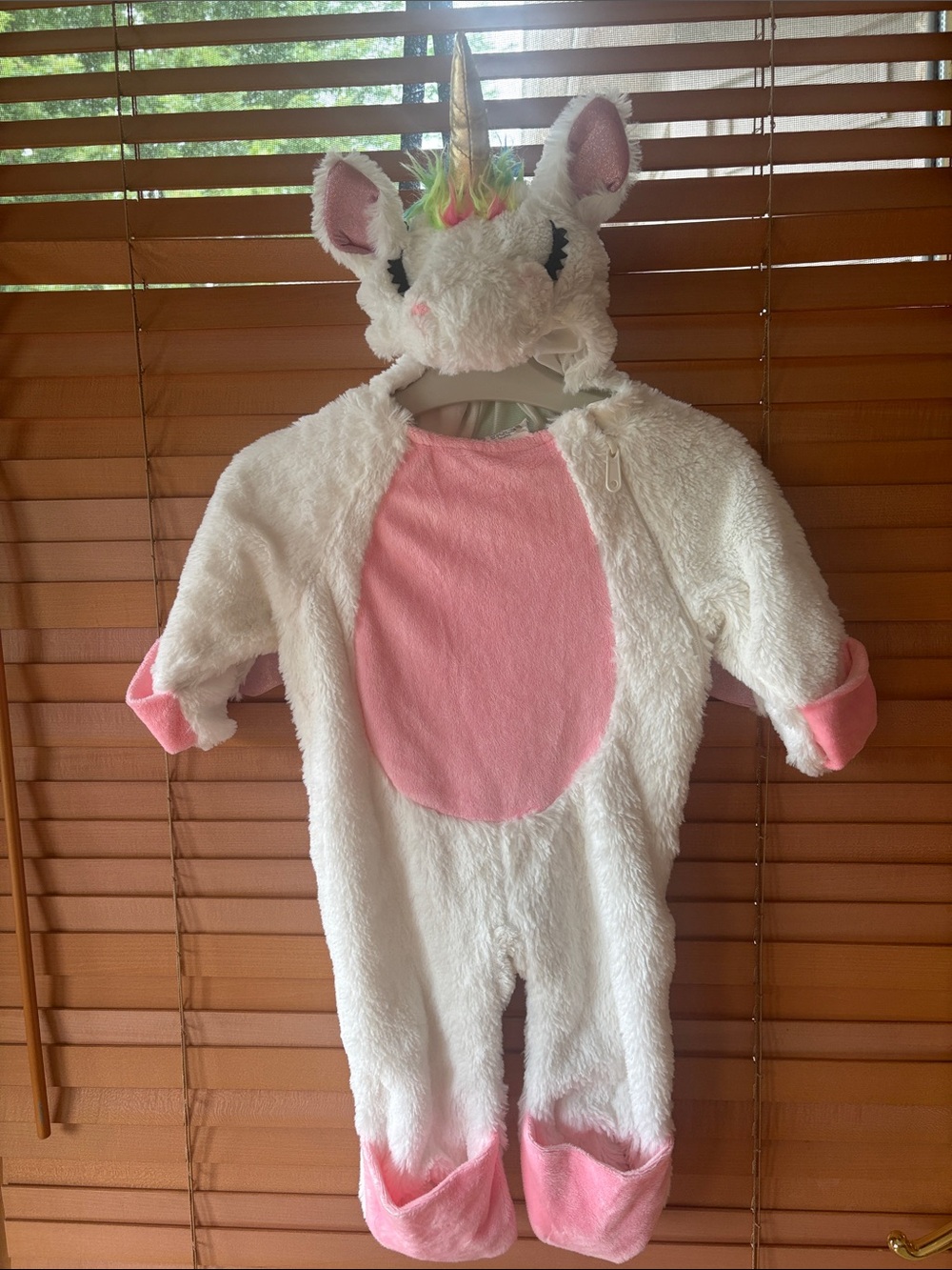 Target  Unicorn Halloween Costume Jumpsuit Infant Baby  Sz: 0 - 6 M